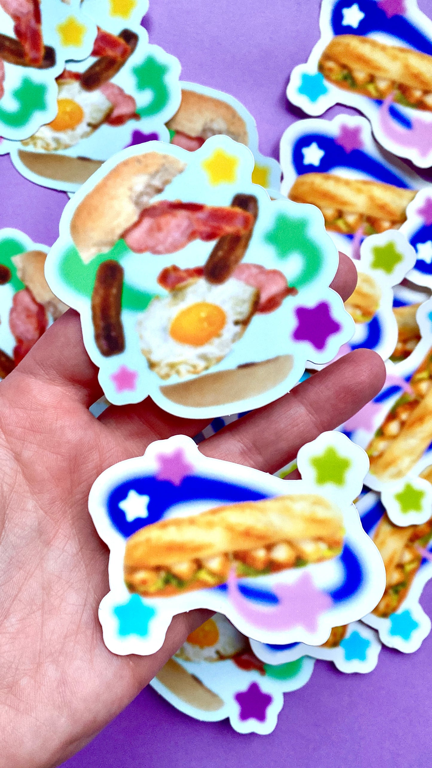 dreamy chicken roll sticker