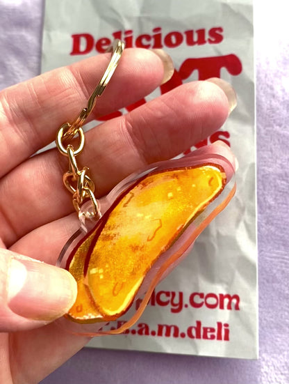 delicious hot wedge keyring